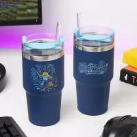 6. Kubek Podróżny Gracza ze Słomką Minecraft - 600 ml