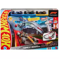 1. Mattel Hot Wheels Racing Formuła 1 Tor Wyścigowy 3 Samochody JDY15