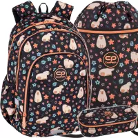1. CoolPack Zestaw Szkolny Capybara 3el. Plecak Prime Pro F162937 + Worek F070937 + Piórnik F062937