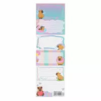 1. Starpak Naklejki Na Zeszyt Kapibara 1 Listek 6szt 572428