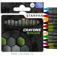 1. Starpak Kredki Woskowe 12 kolorów Football 274534