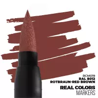 1. AK Interactive: Real Colors Markers - RCM019 - RAL 8012 Rotbraun-Red Brown