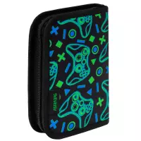 3. AstraBag Piórnik AC1 Pojedynczy Dwuklapkowy bez Wyposażenia Game On 503026028