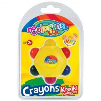 2. Colorino Kredki Świecowe Gwiazdka 6 Kolorów 33015PTR