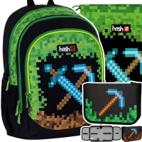 1. Hash Zestaw Szkolny 3el. Pixel PWR Plecak 502023109 + Piórnik 485867 + Worek 507023040