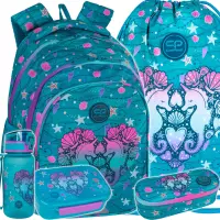 1. CoolPack Zestaw Szkolny Seafish 5el. Plecak Jerry F029963 + Worek F159963 + Piórnik F062963 + Z17963 + Z18963