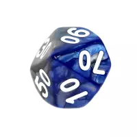 5. Komplet kości REBEL RPG - Dwukolorowe - Niebiesko-szare