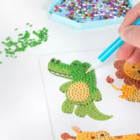 4. Kidea Mozaika Cekinowa Samoprzylepna Naklejki ZOO 560547
