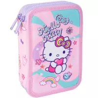 1. CoolPack Jumper 2 Piórnik Dwukomorowy Z Wyposażeniem Hello Kitty Pink 1 F066025