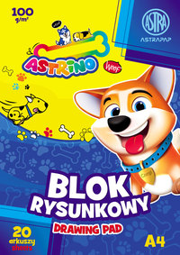 2. Astra Astrino Blok Rysunkowy A4 20 Arkuszy 100g 106021011 Mix