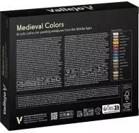 4. Vallejo: 70.142 - Model Color - Medieval Colors (16 x 18 ml)