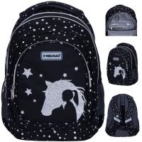 9. Head Plecak Szkolny AB330 Glitter Effect Silver Dream 502023080