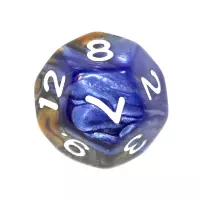 5. Komplet kości REBEL RPG - Dwukolorowe - Pomarańczowo-niebieskie