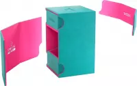 5. Gamegenic: Watchtower 100+ XL Convertible -  Pudełko na Karty - Teal/Pink