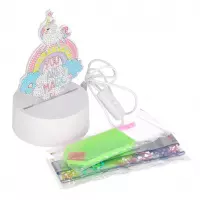 3. Mega Creative Zestaw Kreatywny Diamentowa Lampka 5D 595307