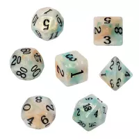 9. Komplet kości REBEL RPG - Akrylowe - Ruda Złota