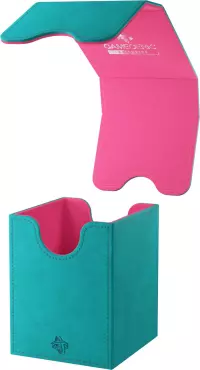 5. Gamegenic: Squire 100+ XL - Pudełko na Karty - Teal/Pink
