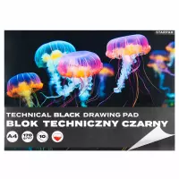 1. Starpak Blok Techniczny A4 Czarny 589014