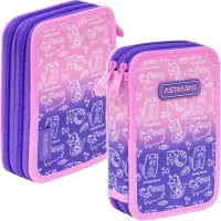 1. AstraBag Piórnik AC2 Dwukomorowy bez Wyposażenia Kitty 503026009