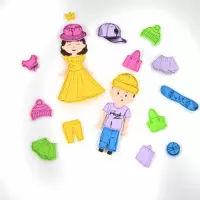 7. Kidea Zestaw Kreatywny Naklejki Modowe Stylizacje 554618