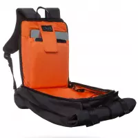 5. R-Bag Plecak Męski na Laptopa 15" z USB Hopper Black Z031