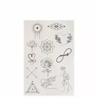 1. Sticker Boo Tatuaż Zmywalny Dla Dzieci Linear 559312