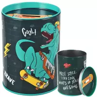 1. Starpak Skarbonka Metalowa Okrągła Skate Dino 536633