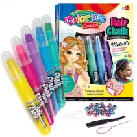 3. Colorino Kreda Pastelowa do Włosów 5 Kolorów 37046PTR