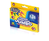 1. Astra Kredki Świecowe Jumbo 12 Kolorów 316118005