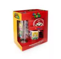 2. Zestaw Prezentowy Super Mario: Butelka Plastikowa + Kubek + Magnes
