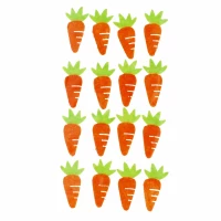 2. Craft With Fun Ozdoba Dekoracyjna Samoprzylepna Filcowe Marchewki 16szt. Wielkanoc 531708