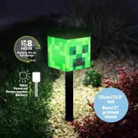4. Lampka Solarna na Nóżce Minecraft - Creeper