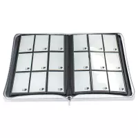 2. Ultra Pro: Vivid 9-Pocket Zippered PRO-Binder - White