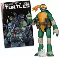 8. Figurka TMNT Wojownicze Żółwie Ninja Michelangelo Page Punchers