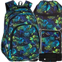1. CoolPack Zestaw Szkolny Skate Night 3el. Plecak Prime Pro F162930 + Worek F070930 + Piórnik F076930