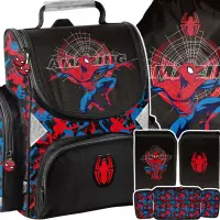 1. Paso Zestaw Szkolny 3el Amazing Spiderman Tornister SP26CC-525 + Piórnik SP26CC-P001BW + Worek SP26CC-712