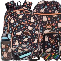 1. CoolPack Zestaw Szkolny Capybara 5el. Plecak Prime Pro F162937 + Worek F070937 + Piórnik F066937 + Z17937 + Z18937