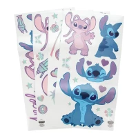 3. Naklejki Deloracyjne (ścienne) Disney Stitch i Angel - 58 szt.