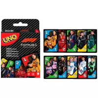 1. Mattel Gra Karciana Uno Formuła 1 JMF10