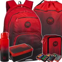 1. CoolPack Zestaw Szkolny Gradient Cranberry 5el. Plecak Pick F099756 + Worek F070756 + Piórnik F067756 + 56230CP + Z07756
