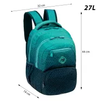 5. ABag Plecak Szkolny AB200 Hexagon Lagoon Ombre 502026038