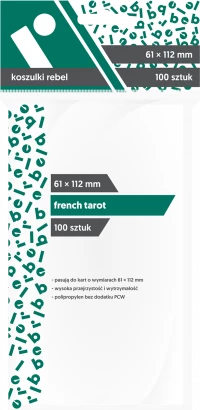 1. Rebel Koszulki (61x112 mm) French Tarot 100 szt.