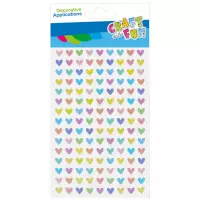 1. Craft With Fun Ozdoba Dekoracyjna Naklejki Serca Pastelowe 531835