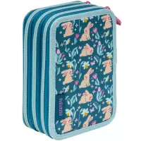 6. AstraBag Piórnik Trzykomorowy z Wyposażeniem AC31 Candy Bunny 503026002
