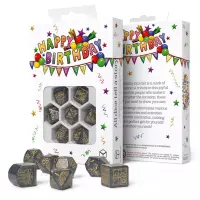 1. Urodzinowy zestaw kości: Konfetti