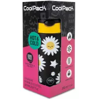 3. CoolPack Bono Bidon Metalowy 350ml Daisy Black Z10817