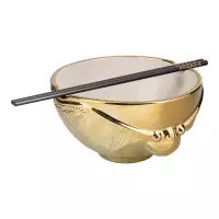 2. Zestaw do Ramen: miska z pałeczkami Harry Potter - Złoty Znicz