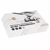4. Starpak Blok Techniczny A3 Biały Kapibara 1szt  589016
