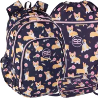 1. CoolPack Zestaw Szkolny Elisabeth 3el. Plecak Prime Pro F162933 + Worek F070933 + Piórnik F062933