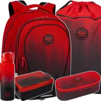 1. CoolPack Zestaw Szkolny Gradient Cranberry 5el. Plecak Factor X F002756 + Worek F070756 + Piórnik F062756 + 56230CP + Z07756